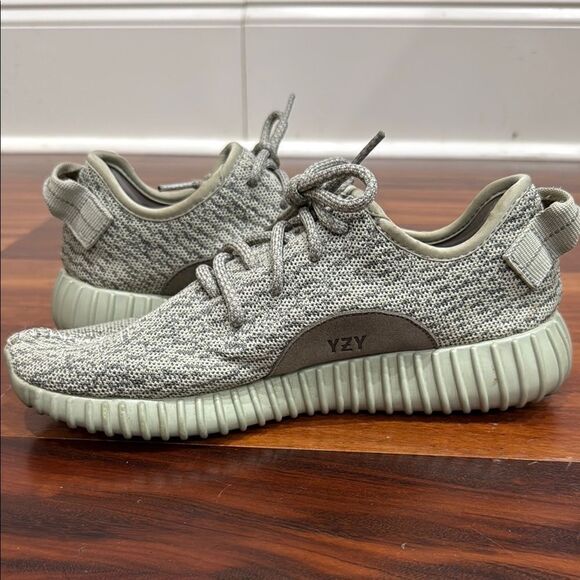 Adidas Yeezy Boost 350 Gray Knit Sneakers Men’s Size 7 main image 8